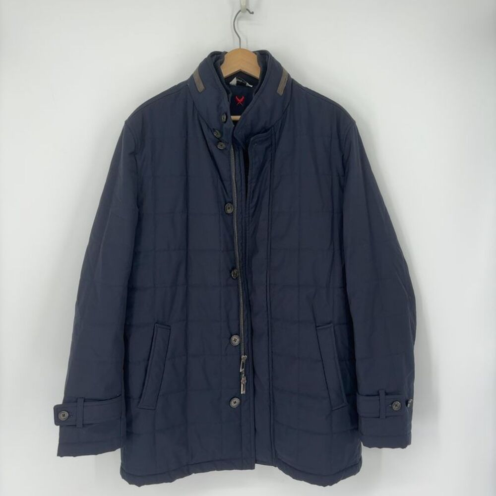 Cardinal of Canada Quilted Wool Car Coat Navy Size Large